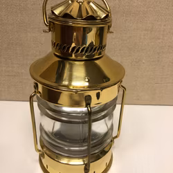 ANCHOR LANTERNS, brass/glass, Ankerlight, 2000s.