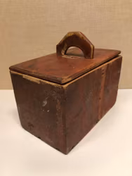 MJÖLBINGE, bemålad furu, allmoge, daterad 1871 1/5.
