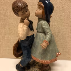 FIGURIN, keramik,"Pojke & Flicka", Nadal, Spanien.