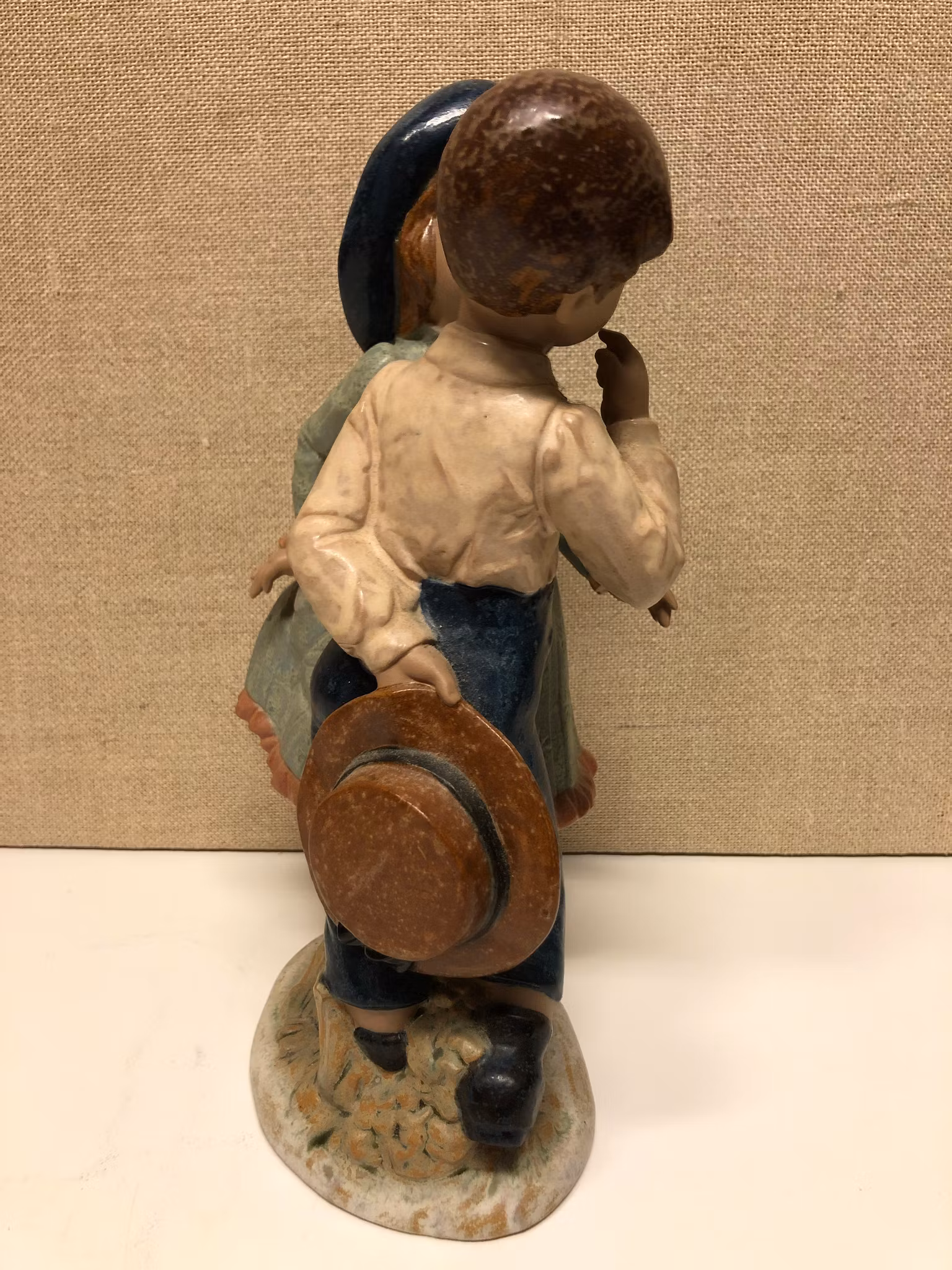 FIGURINE, ceramic, "Boy & Girl", Nadal, Spain.