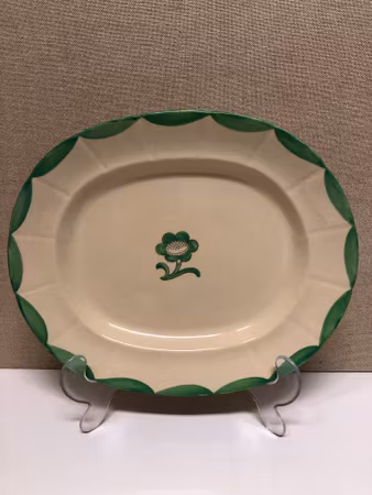 WILHELM KÅGE. Serving dish, ceramic, "Pyro", Gustavsberg.
