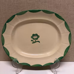 WILHELM KÅGE. Serving dish, ceramic, "Pyro", Gustavsberg.