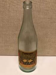 FLASKA, glas, "Fructus Julmust", Sundsvalls bryggerier AB, Sundsvall, 1900-tal.