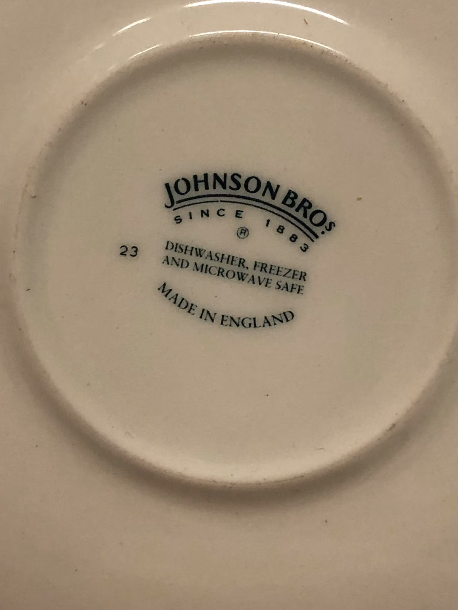 BREAKFAST CUP, porcelain, Johnson Bros, England.