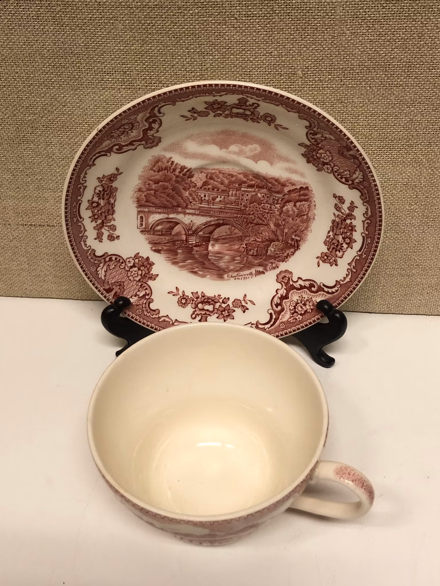 BREAKFAST CUP, porcelain, Johnson Bros, England.