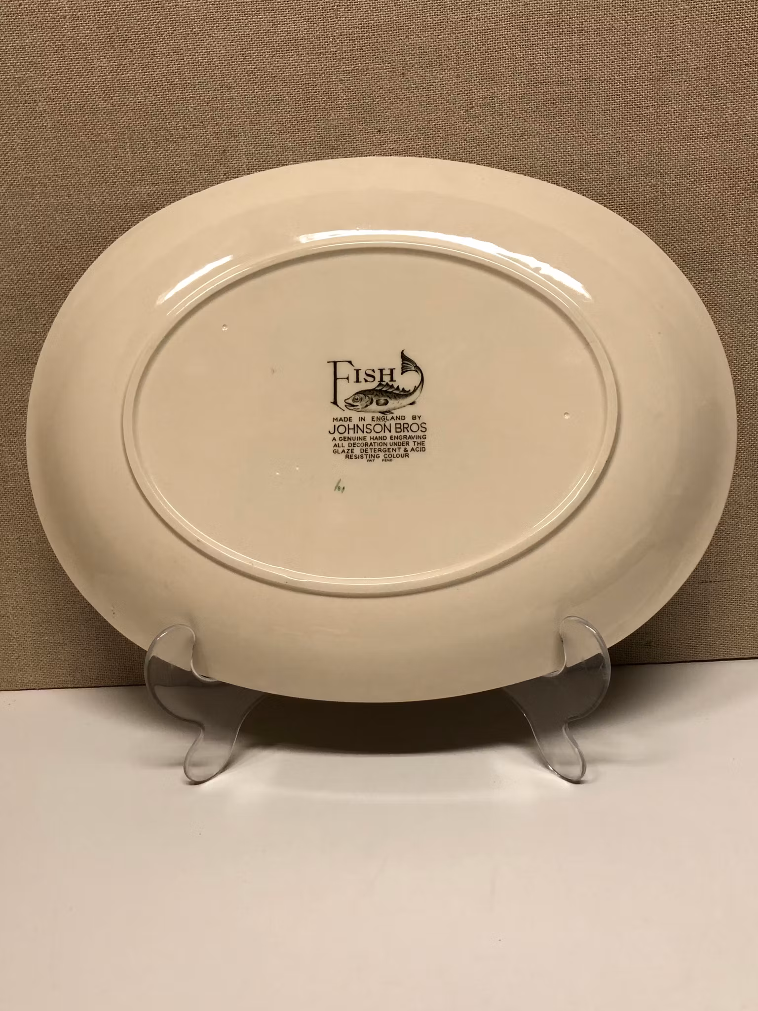 UPPLÄGGNINGSFAT, porslin, "Fich", Johnson Bros, England.
