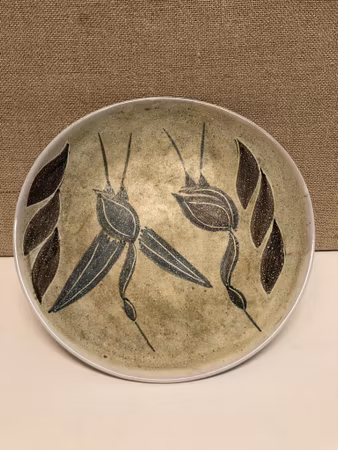 SKÅL PÅ FOT, keramik, Laholms Keramik, 1960-tal.