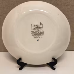 MATTALLRIK, porslin, "Fish", No. 1, Johnson Bros, England
