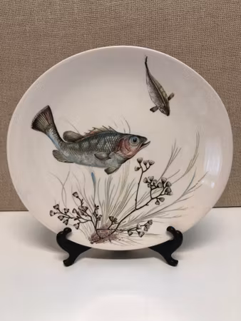 MATTALLRIK, porslin, "Fish", No. 2, Johnson Bros, England