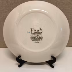 MATTALLRIK, porslin, "Fish", No. 2, Johnson Bros, England