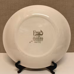 MATTALLRIK, porslin, "Fish", No. 4, Johnson Bros, England