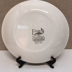 MATTALLRIK, porslin, "Fish", No. 7, Johnson Bros, England