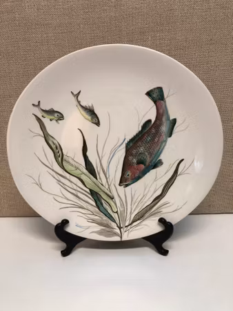 MATTALLRIK, porslin, "Fish", No. 7, Johnson Bros, England