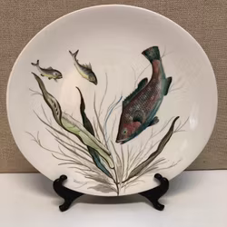MATTALLRIK, porslin, "Fish", No. 7, Johnson Bros, England