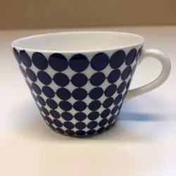 STIG LINDBERG. Kaffekopp, benporslin, "Adam", Gustavsberg.
