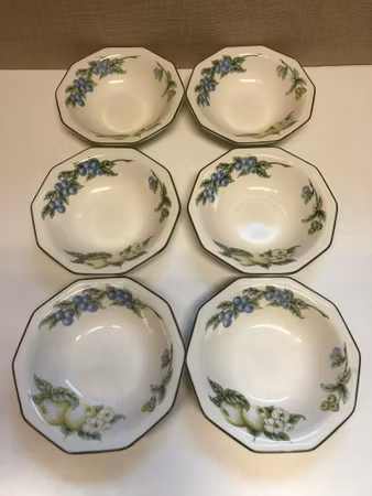 DJUPTALLRIKAR 6 st, porslin, Churchill.