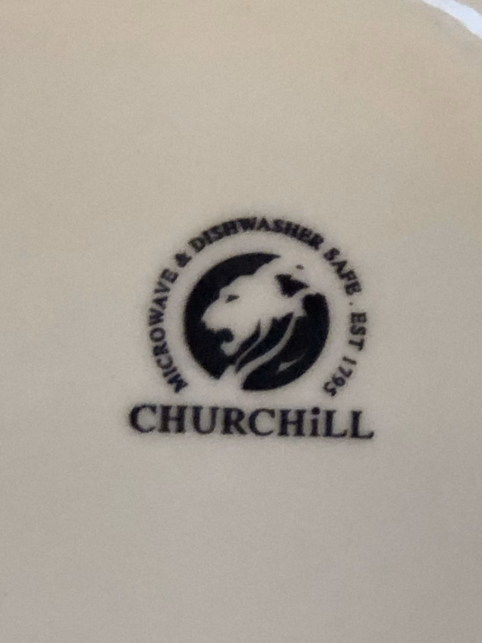 DEEP PLATES 6 pcs, porcelain, Churchill.