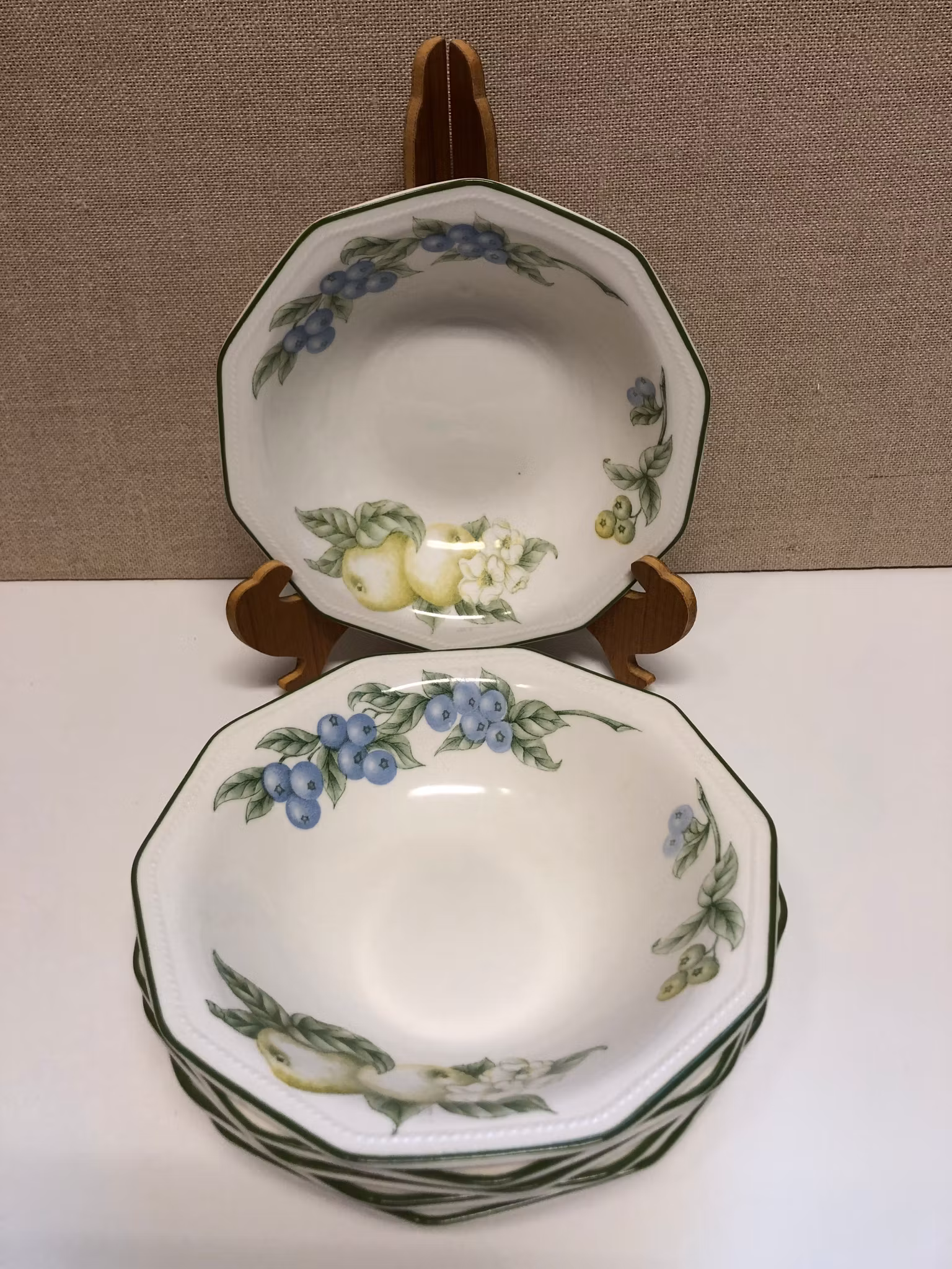 DEEP PLATES 6 pcs, porcelain, Churchill.