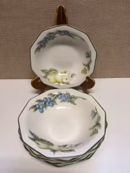 DEEP PLATES 6 pcs, porcelain, Churchill.