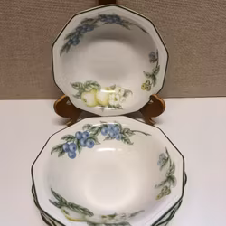 DEEP PLATES 6 pcs, porcelain, Churchill.