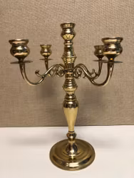 CANDELABER, brass, second half of the 20th century.