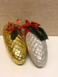 JULÄGG, 2 st. papp/folie, 1900-tal.