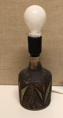 BORDSLAMPA, keramik, Tilgmans, Sweden1960-tal.