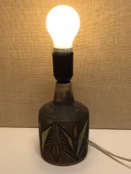 TABLE LAMP, ceramic, Tilgmans, Sweden, 1960s.