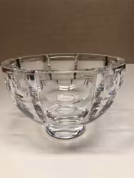 SIMON GATE. Bowl, crystal, "Thousand Windows2", Orrefors.