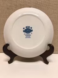 STIG LINDBERG. Assiett, flintgods, "Kanton, Gustavsberg.