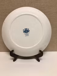 STIG LINDBERG. Dinner plate, flintware, "Kanton, Gustavsberg.