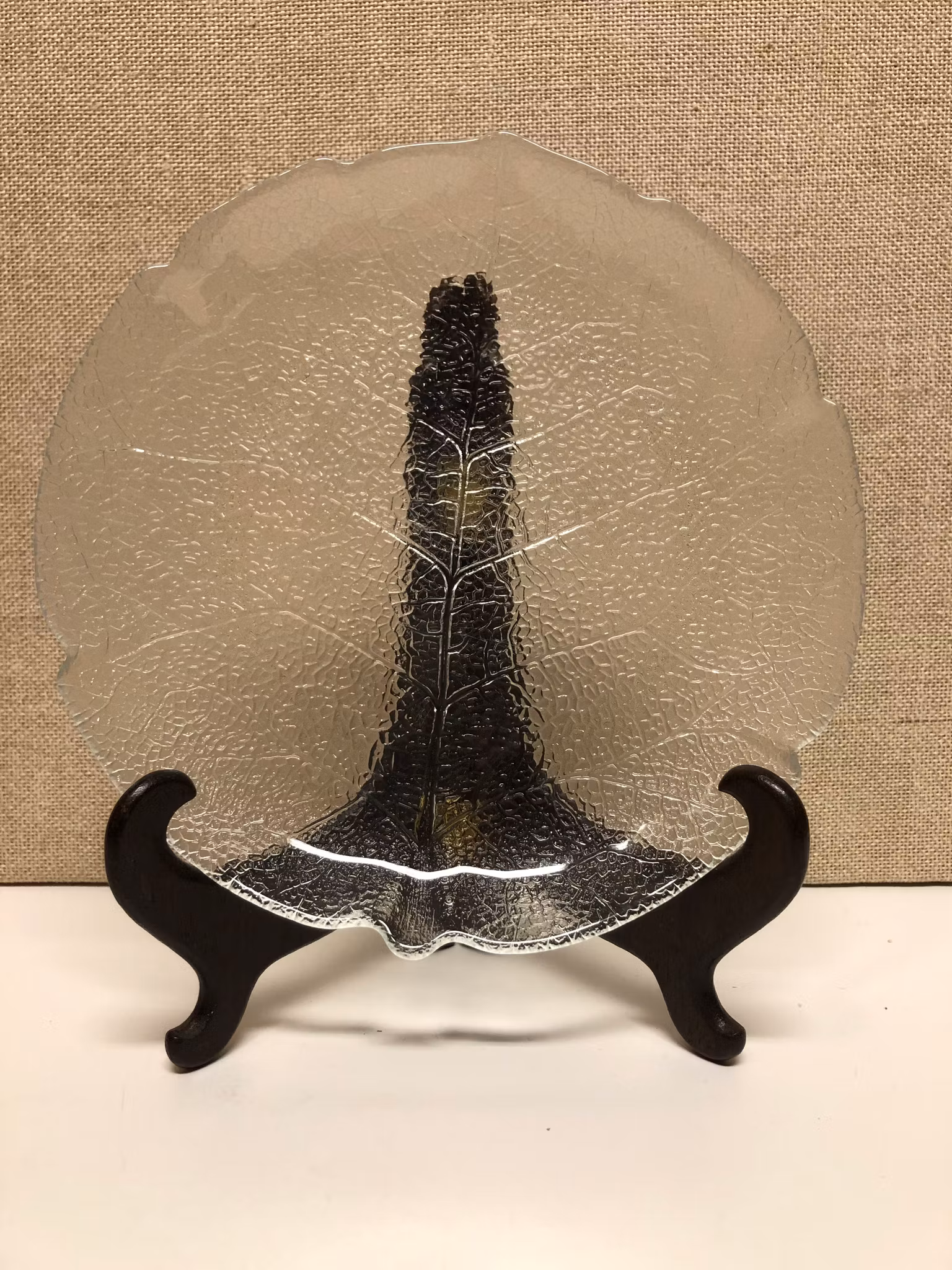 ASSIETT, glas, "Lövet" Aspen, Luminarc, France.