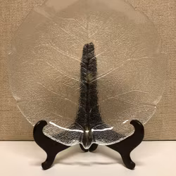 MATTALLRIK, glas, "Lövet" Aspen, Luminarc, France.