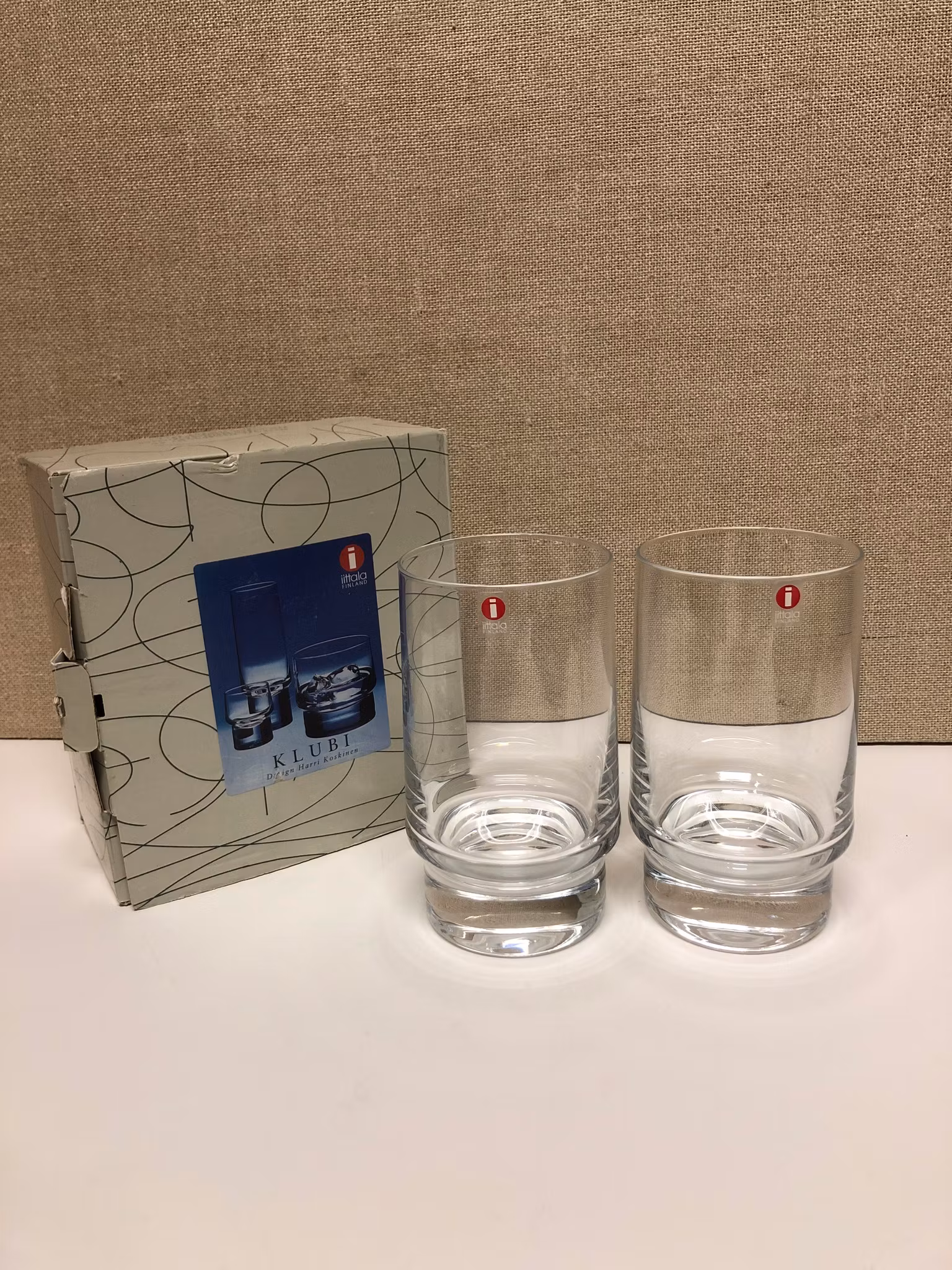 HARRI KOSKINEN. Highballglas, "Klubi", Iittala, Finland.