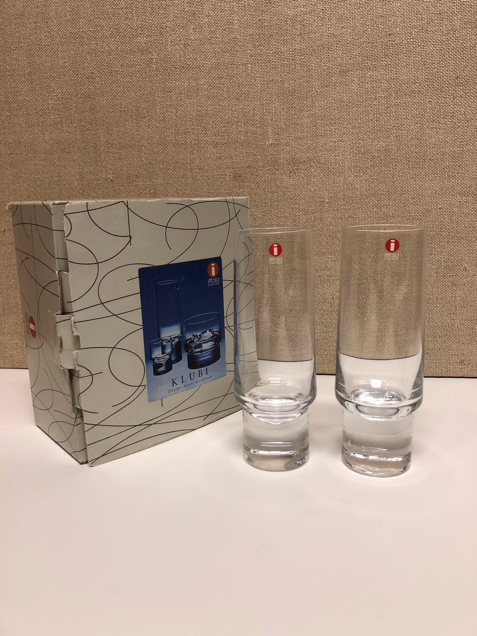 HARRY KOSKINEN. Champagne glass, "Klubi", Iittala, Finland.