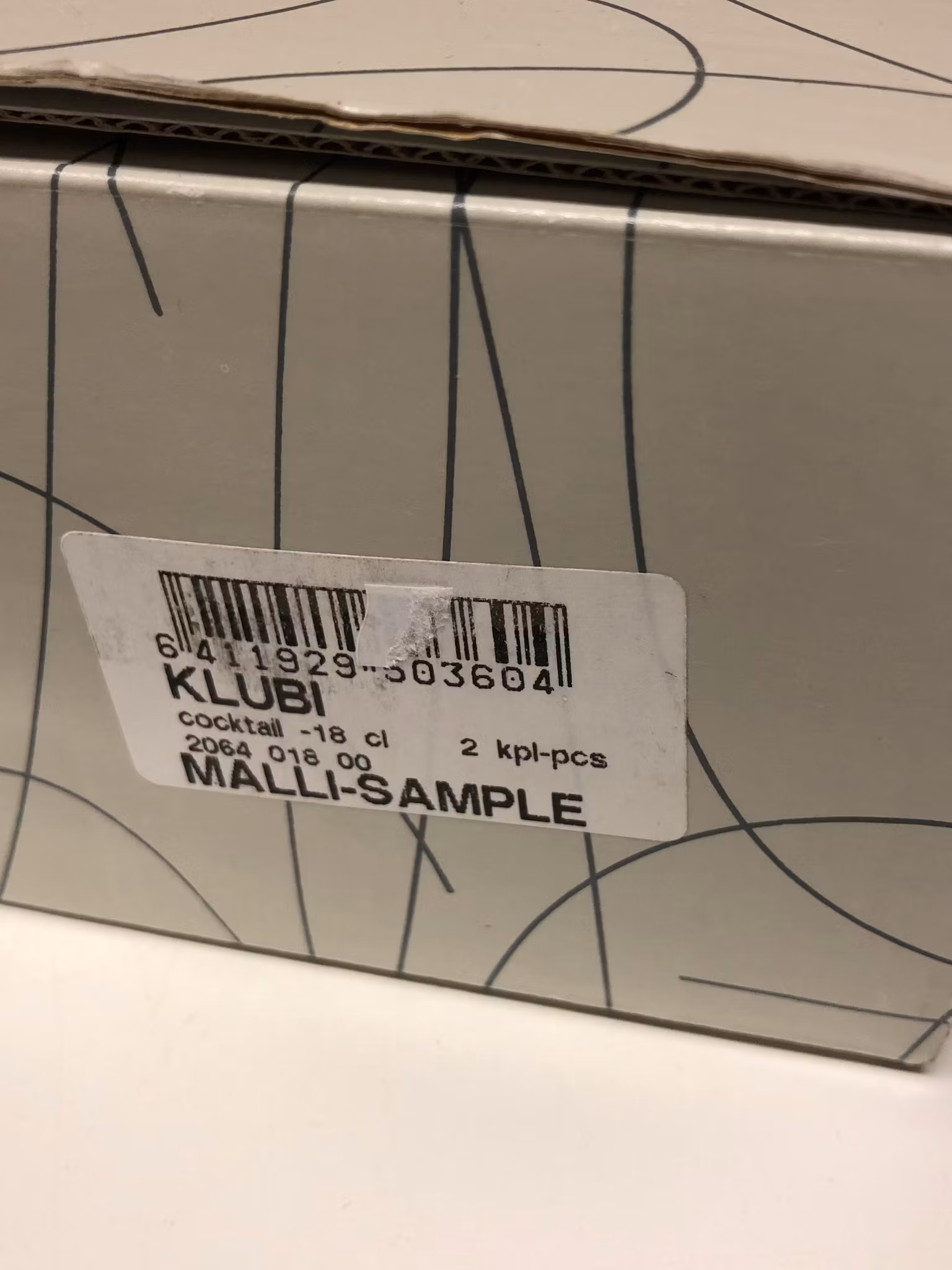 HARRI KOSKINEN. Cocktailglas, "Klubi", Iittala, Finland.