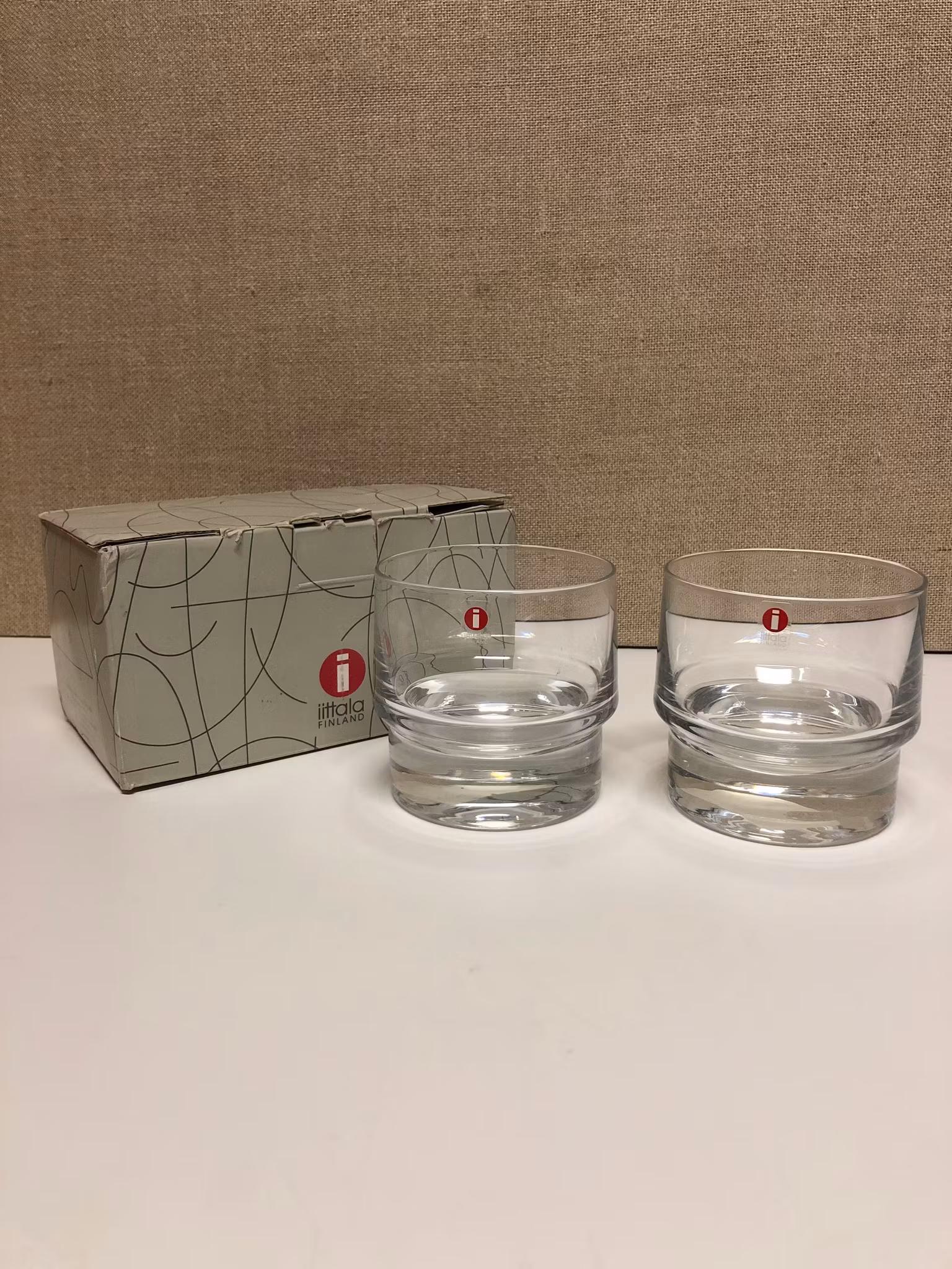 HARRI KOSKINEN. Whiskyglas, "Klubi", Iittala, Finland.