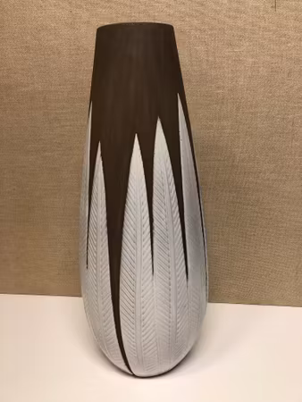 ANNA-LISA THOMSON. Golvvas, keramik, "Paprika", Uppsala Ekeby.