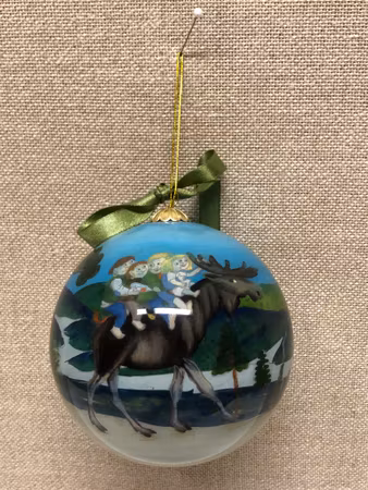 CHRISTMAS BALL, glass, Rolf Lidberg, 2000s.