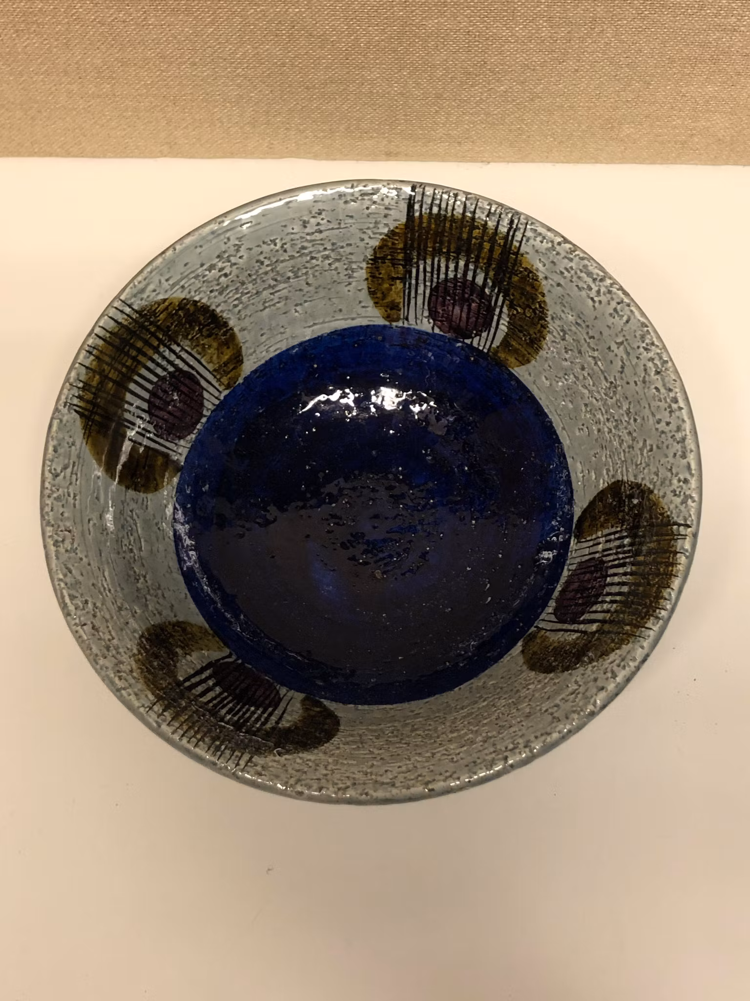 OLLE ALBERIUS. Skål, stengods, "Kurbits", Rörstrand.