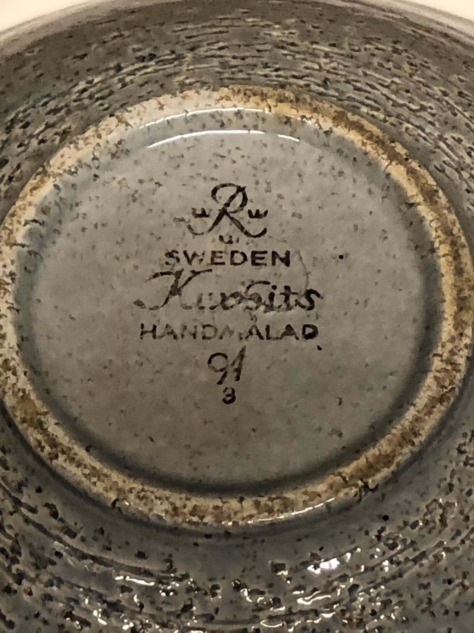 OLLE ALBERIUS. Skål, stengods, "Kurbits", Rörstrand.