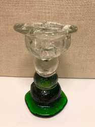 PERTTI SANTALATHI. Ljusstake, glas, Humppila, Finland.