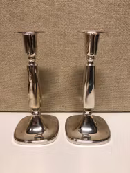 TORE ELDH. Ljusstakar, ett par, silver, 1966.