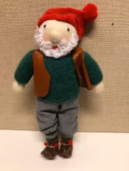 Tomtefigur, Handgjord, bl.a ull.