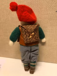 Tomtefigur, Handgjord, bl.a ull.