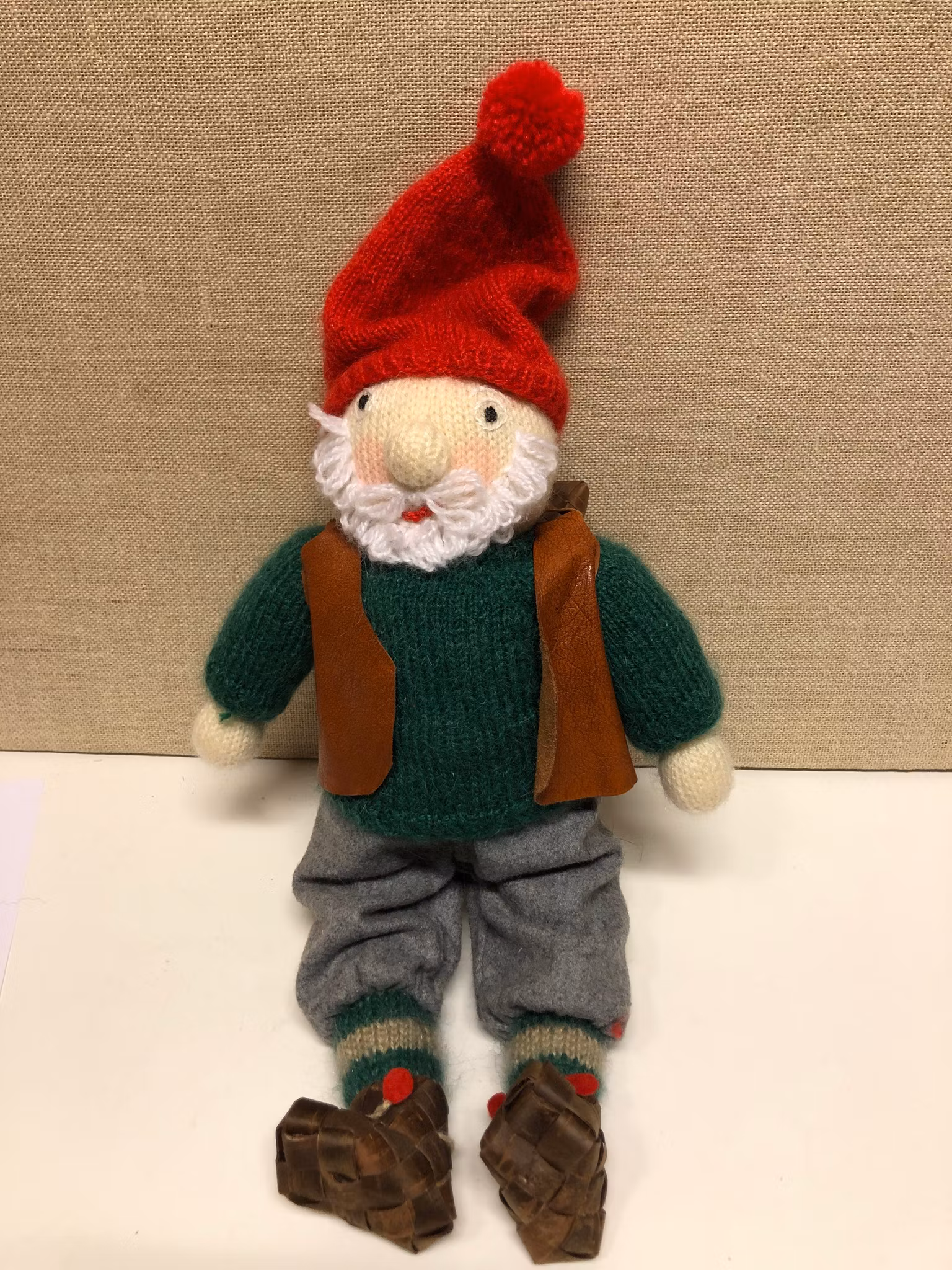 Tomtefigur, Handgjord, bl.a ull.