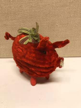 CHRISTMAS EAGLE, cardboard/pipe cleaner, first half of the 20th century.