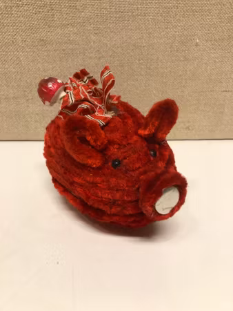 CHRISTMAS EAGLE, cardboard/pipe cleaner, first half of the 20th century.