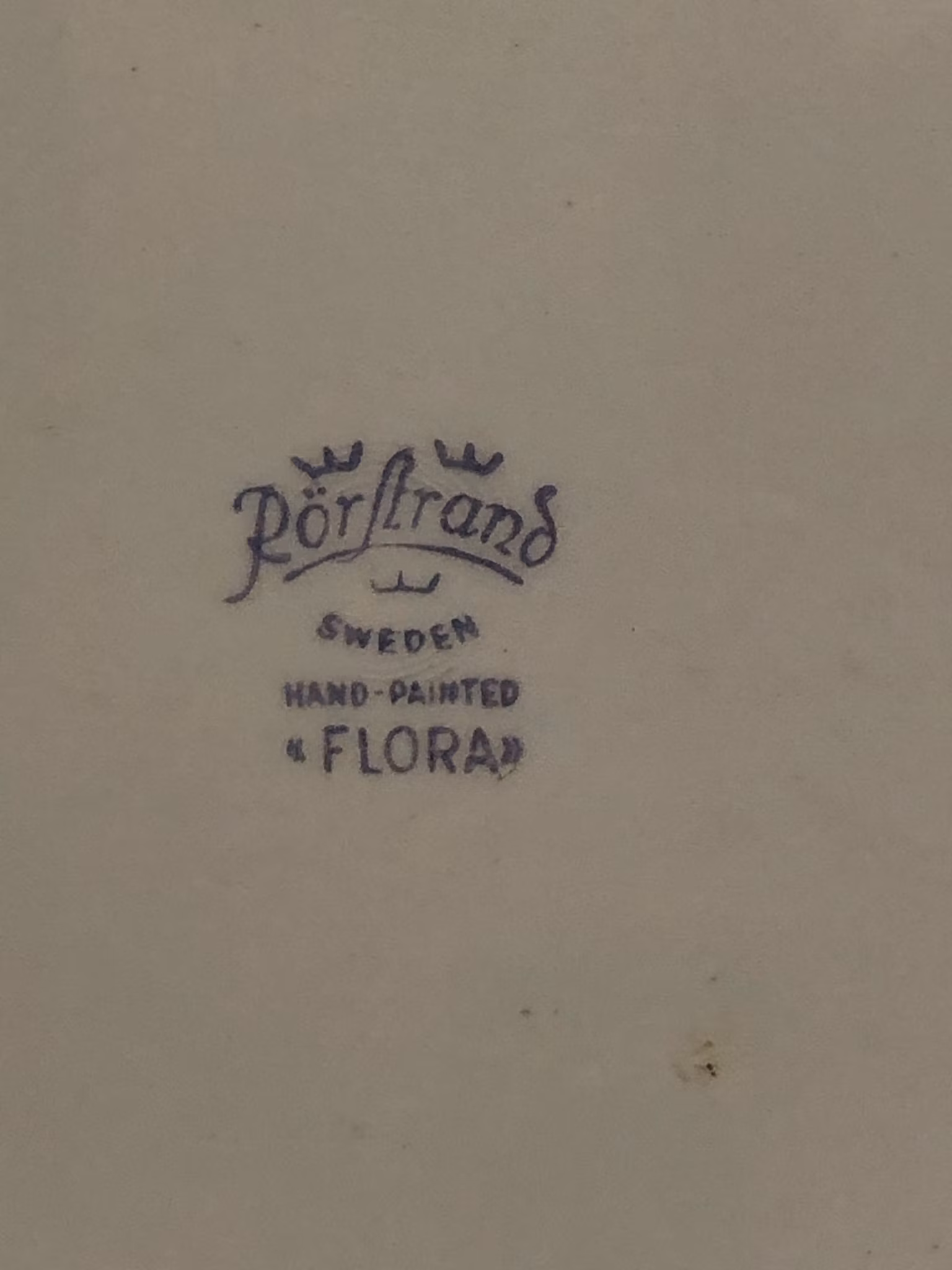 FAT OCH ASSIETTER 6 st. porslin, "Flora", Rörstrand.