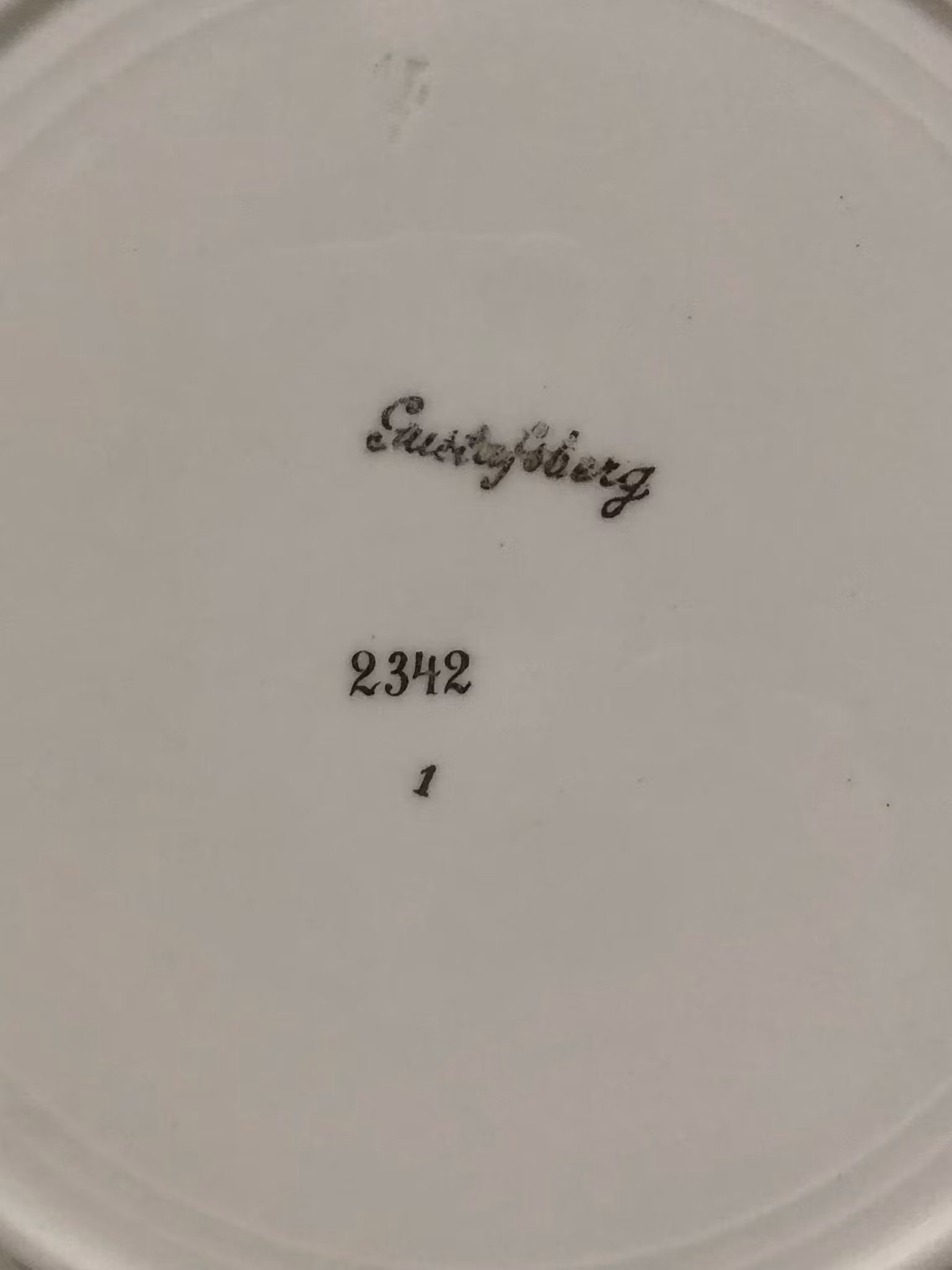 MATTALLRIK, porslin, Gustavsberg, 1900-talets första hälft.